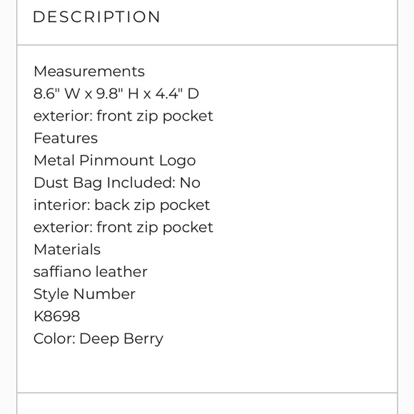 Kate Spade Backpack - Picture 4 of 4